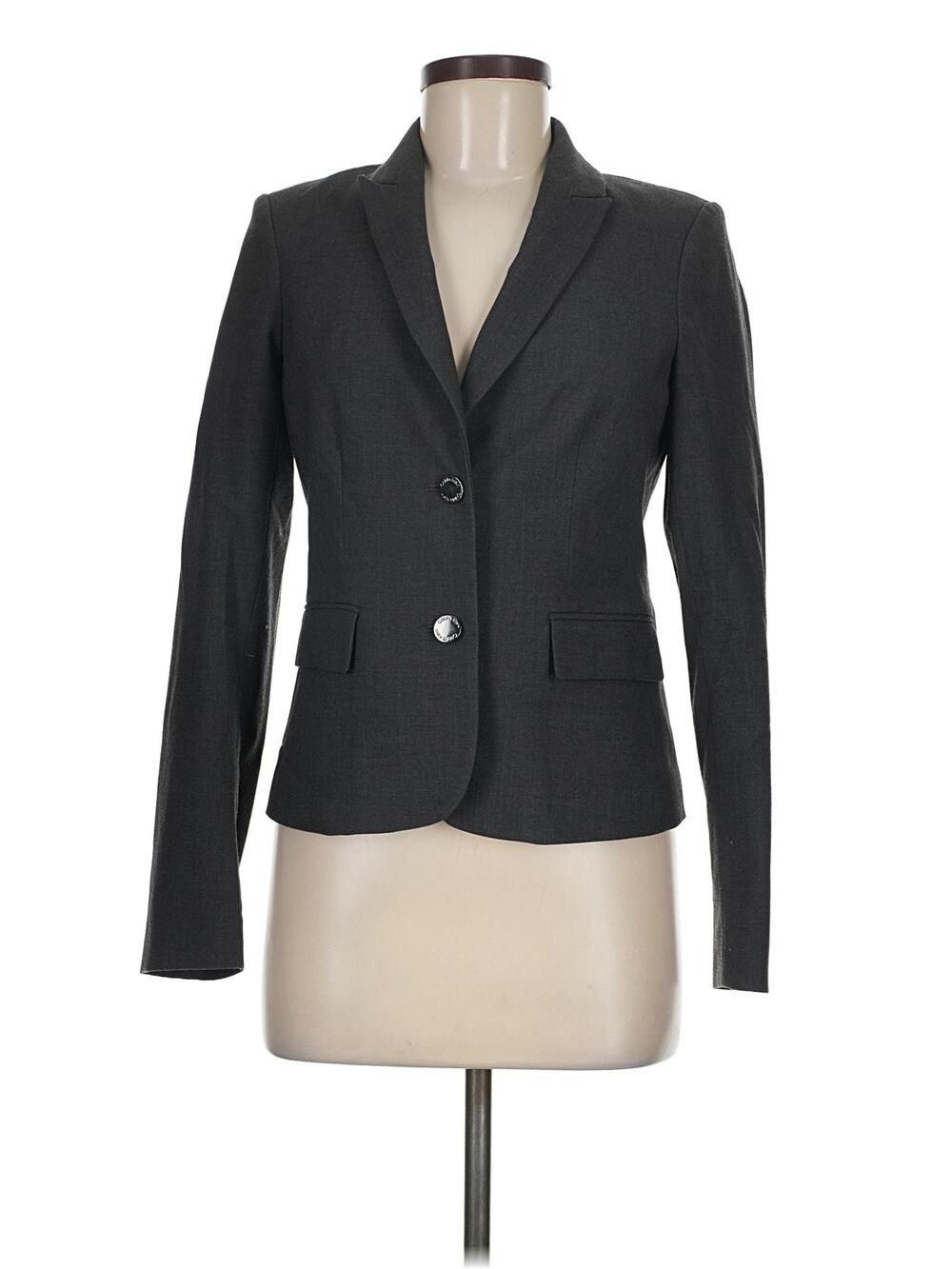 Calvin Klein Blazer Size 6 (petite) 6P Charcoal;